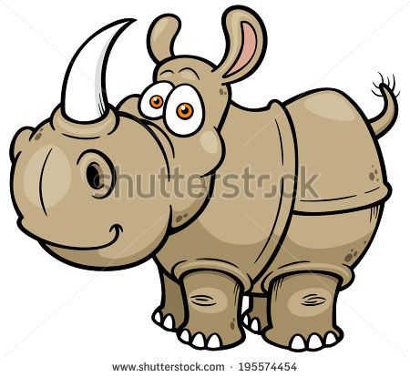 450x414 Indian Rhinoceros Clipart