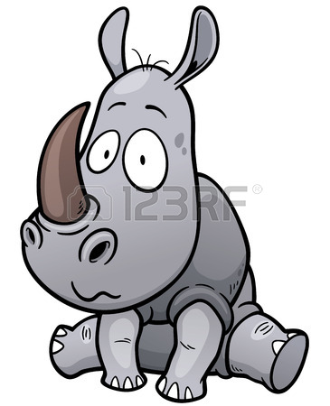 365x450 6,015 Rhino Cartoon Stock Vector Illustration And Royalty Free