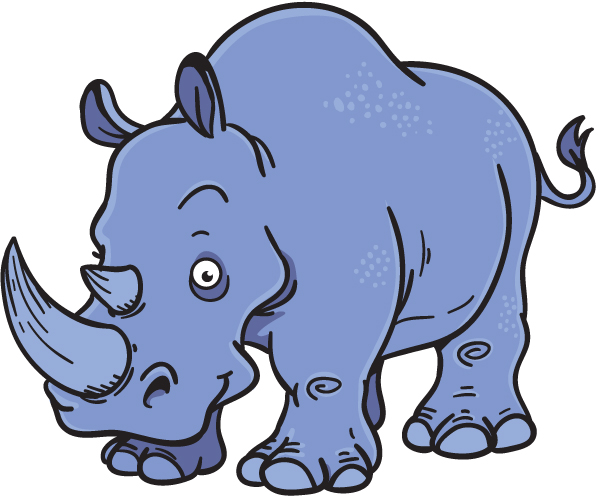 600x496 Rhino Clipart Animated
