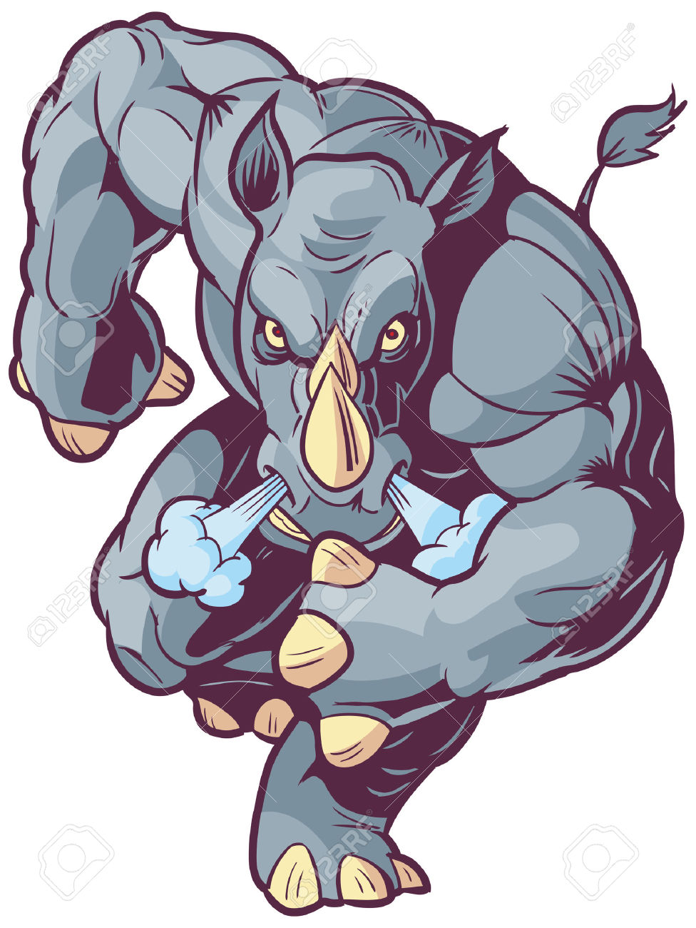 Cartoon Rhino Clipart | Free download on ClipArtMag