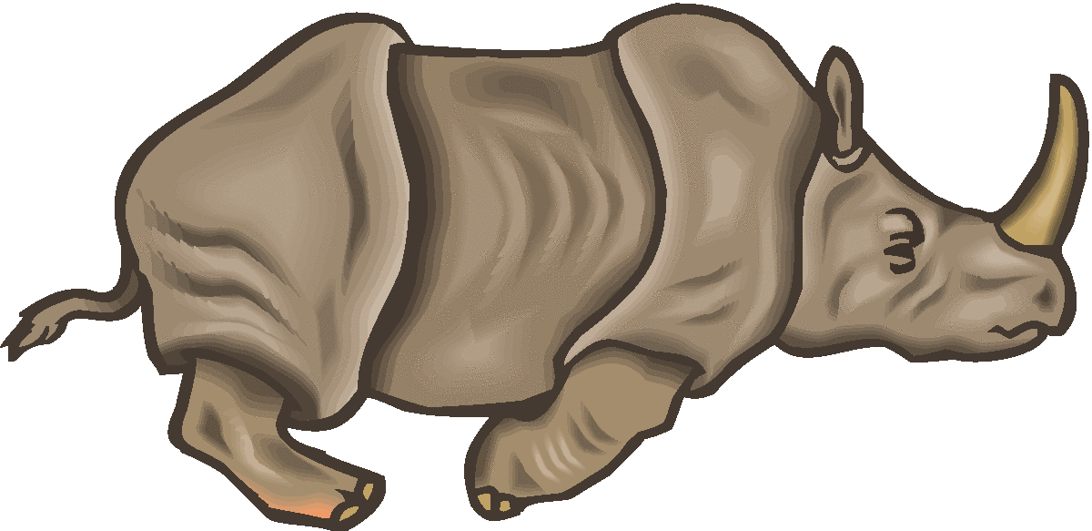1200x583 Running Rhino Clipart