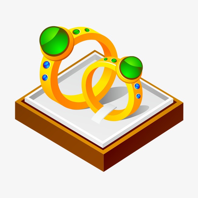 650x650 Cartoon Couple Ring, Cartoon, Couple Ring, Wedding Png Image