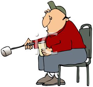 300x281 Cartoon Of Man Sitting Holding Beveragend Roasting