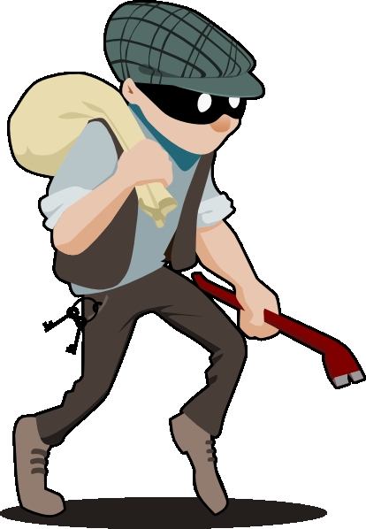 414x598 Clipart Robber