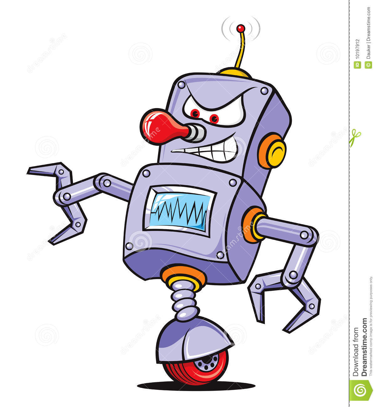 cartoon robot toy