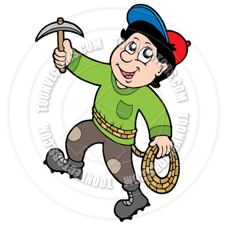 460x460 Cartoon Rock Climber By Clairev Toon Vectors Eps