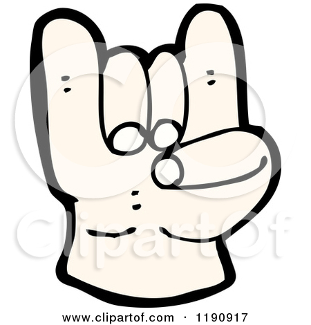 450x470 Rock On Hand Clipart