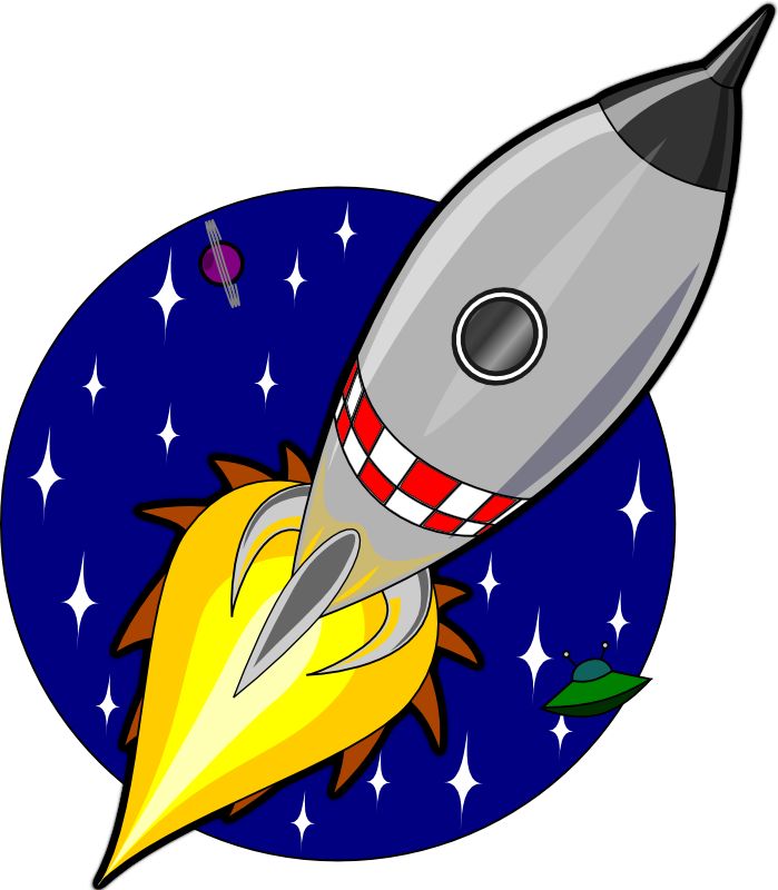 Cartoon Rocket Ship Clipart