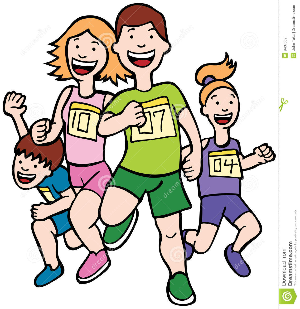 1262x1300 Free Clipart Of People Running In Track