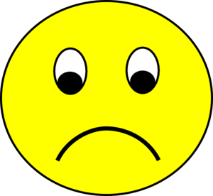 300x276 Cartoon Sad Face Clipart