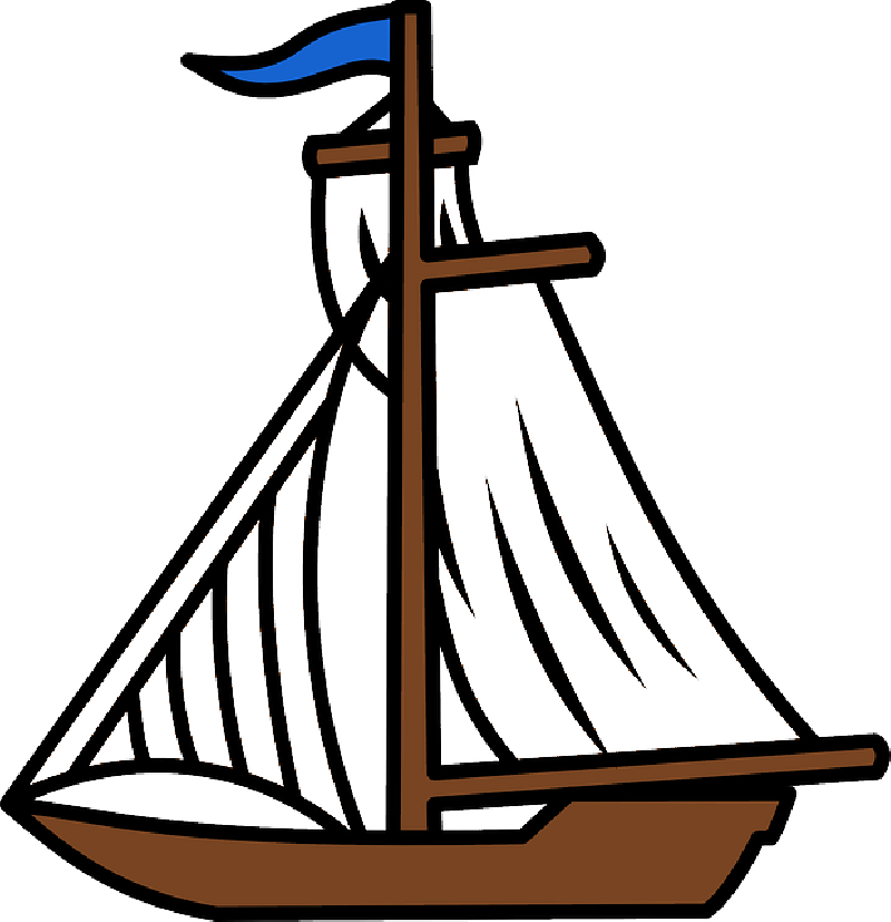 800x827 Water, Sailing, Cartoon, Free, Sailboat, Boat, Ocean