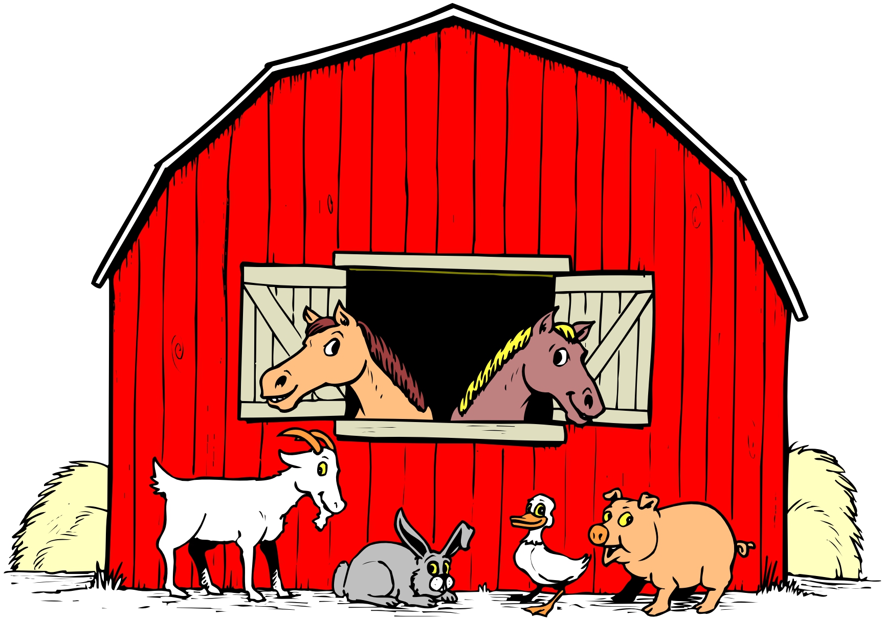 1730x1212 Farm Clipart School Scene
