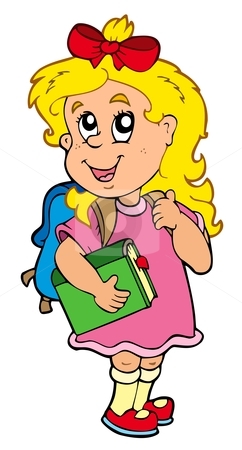 242x450 Cartoon Girl Clipart
