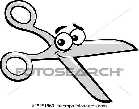 450x353 Clipart Of Scissors Clip Art Cartoon Illustration K15281860