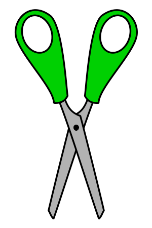 300x450 Drawing Cartoon Scissors