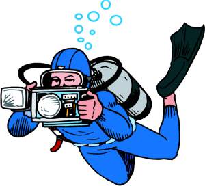 300x272 Cartoon Scuba Diver Clipart
