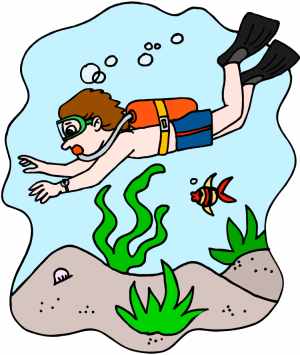 300x355 Scuba Diver Clipart Cute
