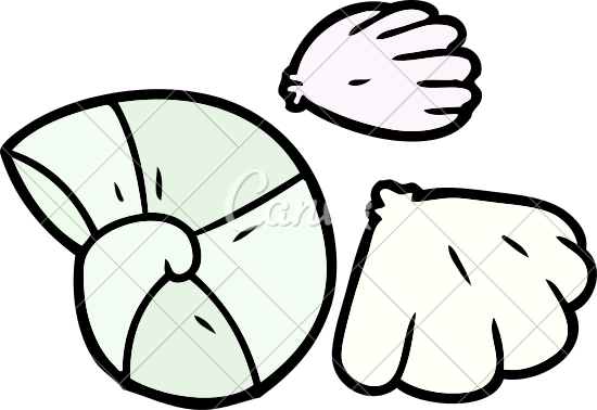 550x378 Cartoon Sea Shell Icon