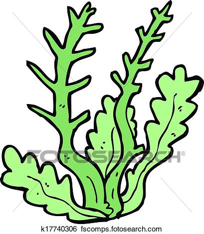 409x470 Clip Art Of Cartoon Seaweed K17740306
