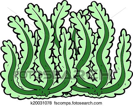450x359 Clip Art Of Cartoon Seaweed K20031078