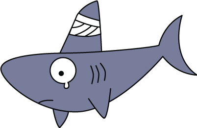 402x261 Shark Clipart Sad