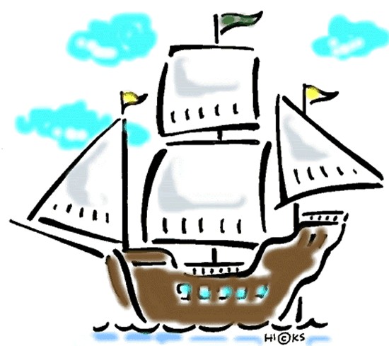 550x489 Sailing Ship Clipart