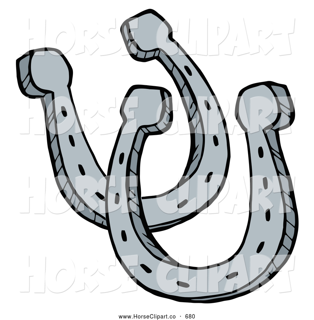 1024x1044 Clip Art Of Two Horseshoes By Hit Toon