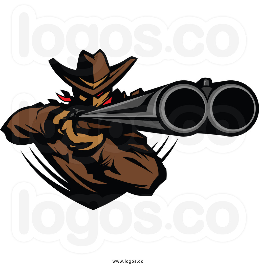 1024x1044 Outlaw Silhouette Double Barrel Shotgun Clipart Man Cave
