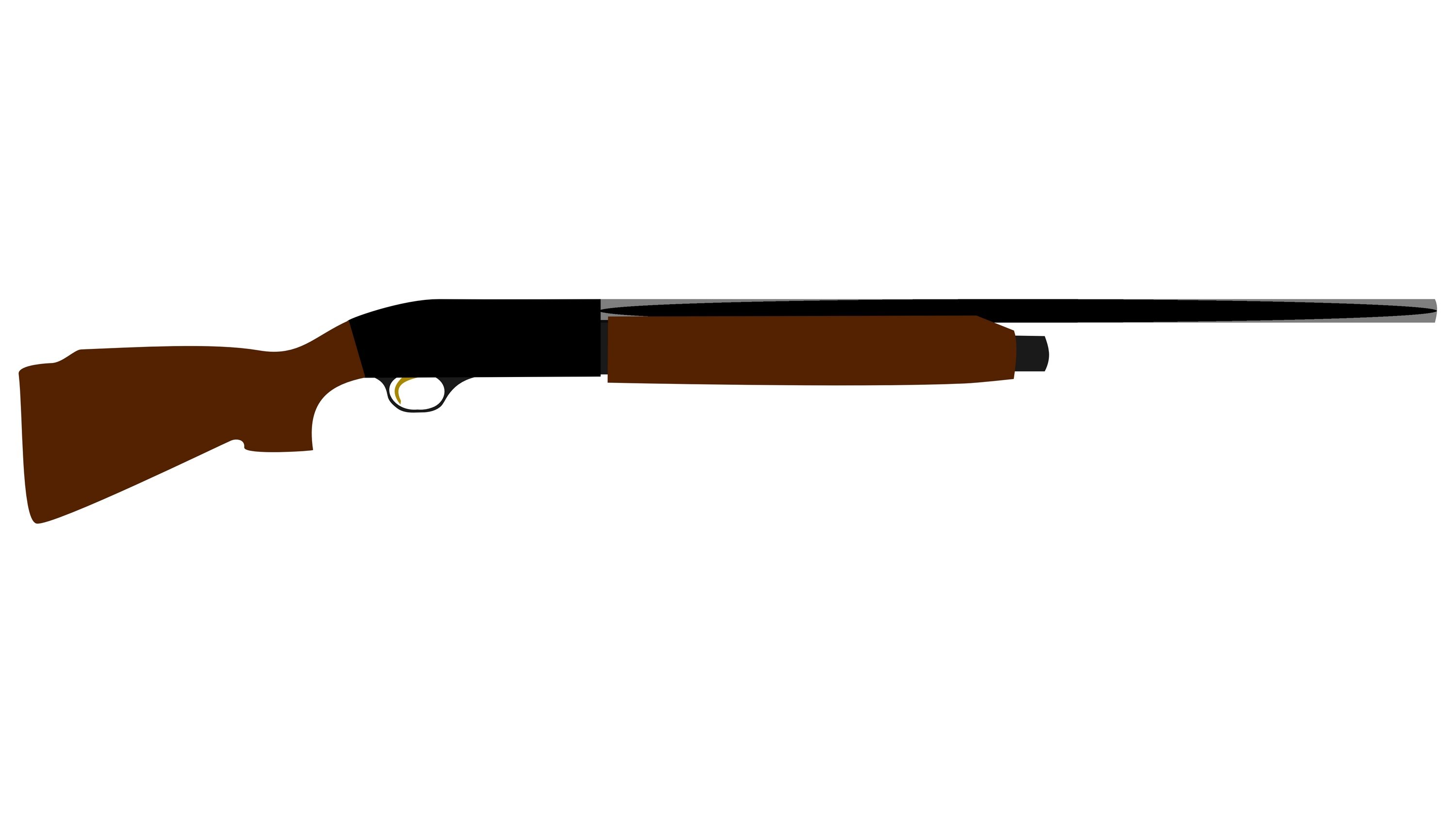 3000x1696 Shotgun Clipart Pump Shotgun