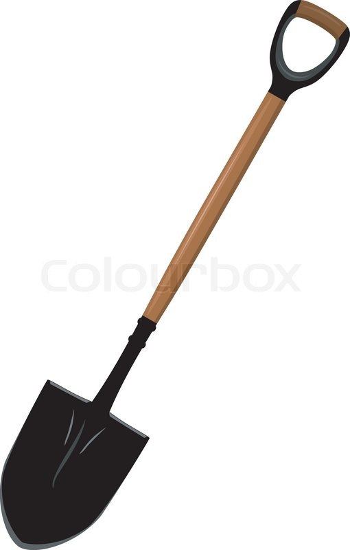 510x800 Illustration Of A Shovel Stock Vector Colourbox