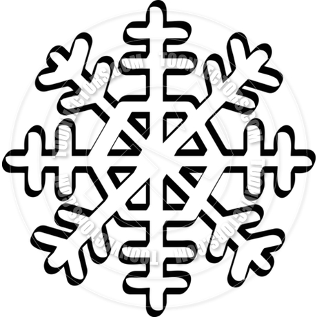 460x460 Cartoon Snowflake Vector Illustration By Clip Art Guy Toon