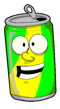 250x450 Soda Can Cartoon Clipart