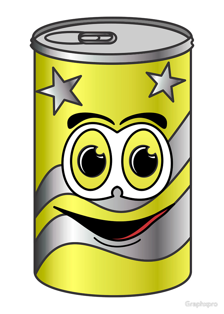 714x1000 Yellow Soda Can Cartoon By Graphxpro Redbubble