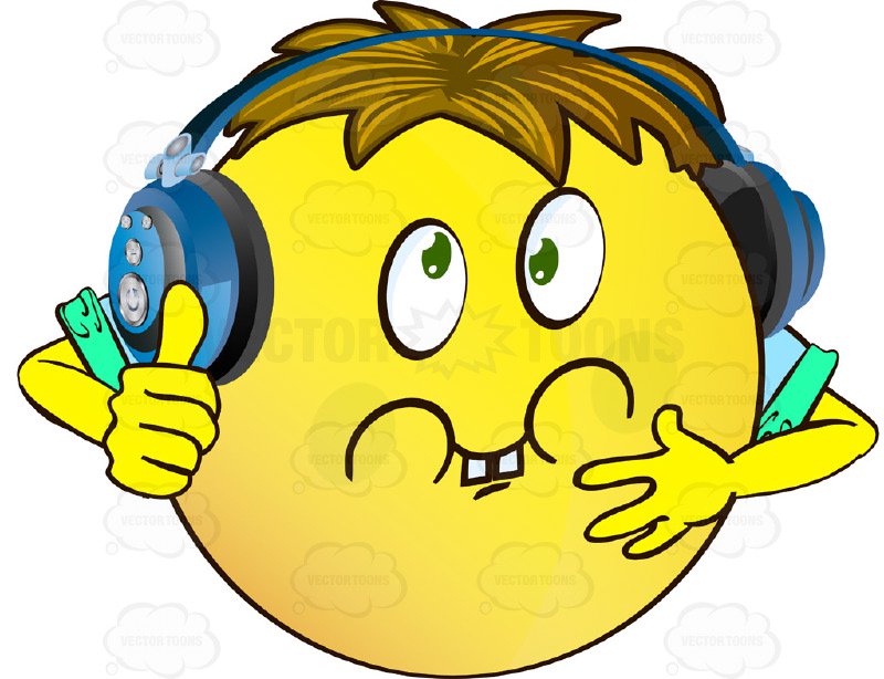 800x614 Sick Yellow Smiley Face Emoticon With Arms, Brown Hair