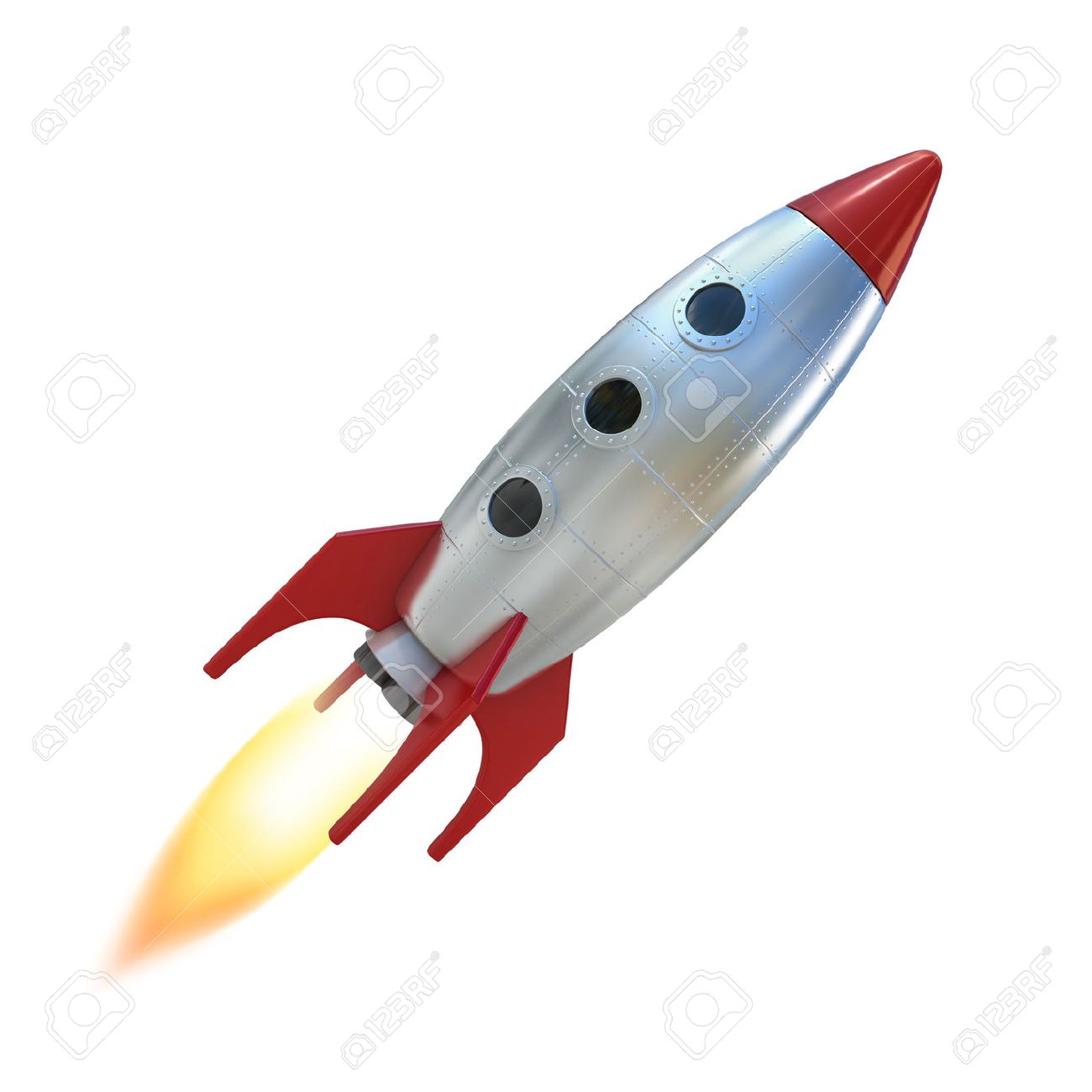 1300x1300 Cartoon Rocket Space Ship Stock Photo, Picture And Royalty Free