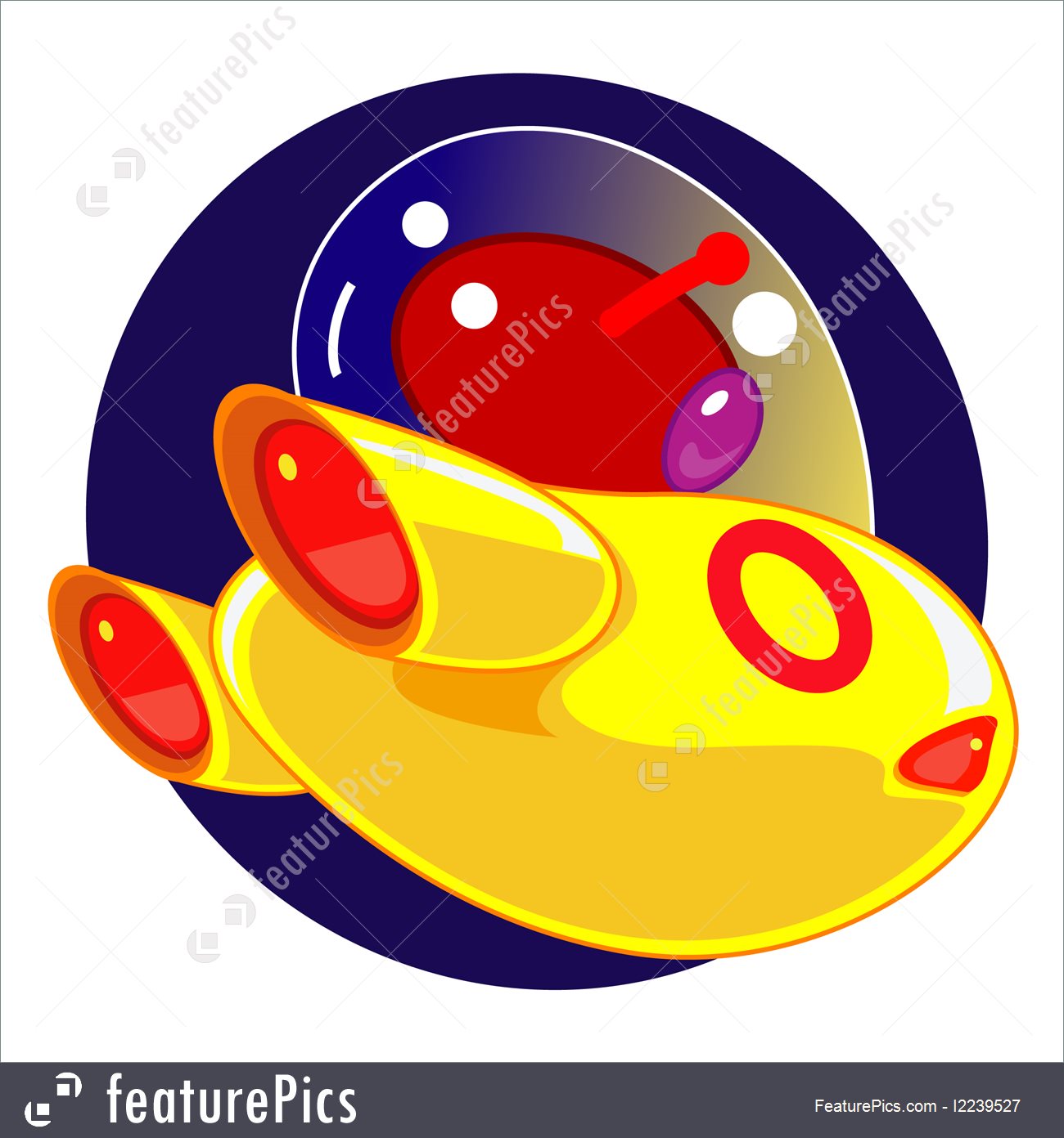 1300x1392 Illustration Of Cartoon Spaceship