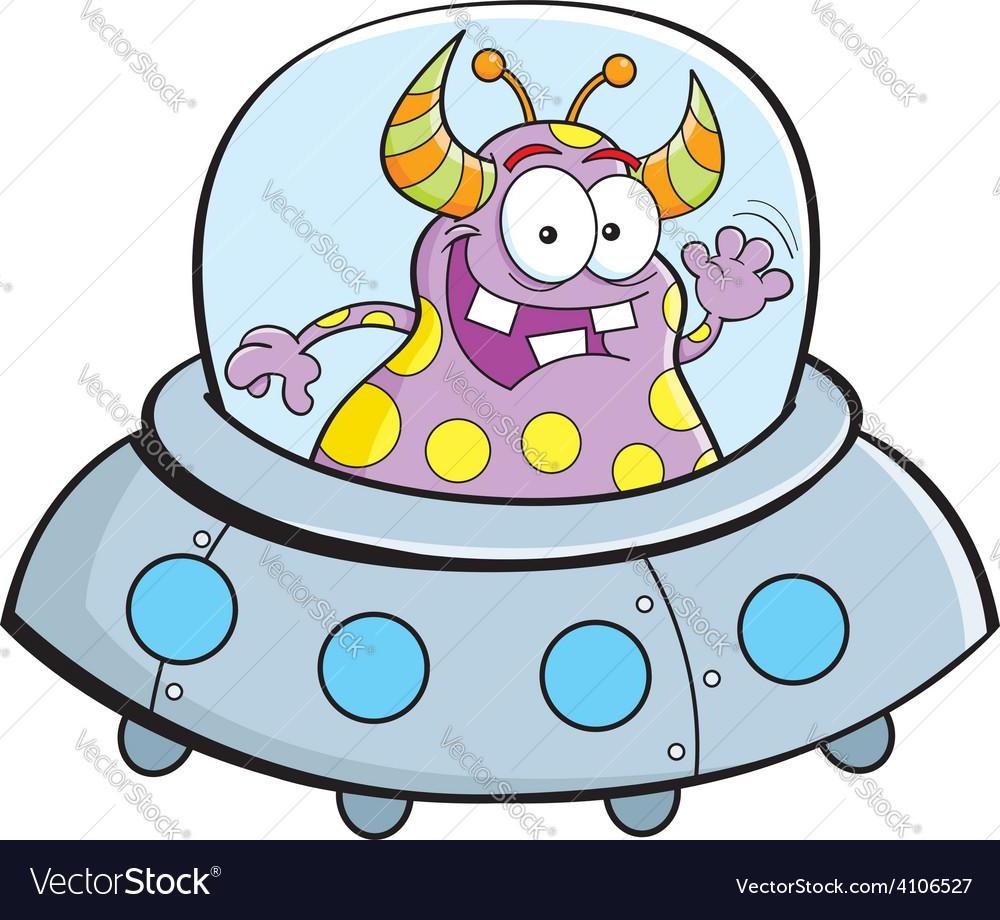 1000x920 Top 10 Best Cartoon Alien In Spaceship Vector Images Design