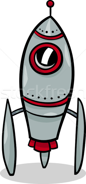 282x600 Rocket Spaceship Cartoon Illustration Vector Illustration Igor