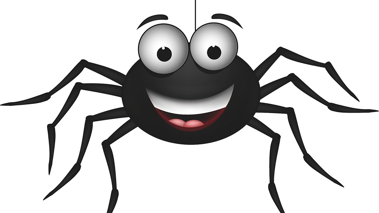 1280x720 Funny Clipart Spider