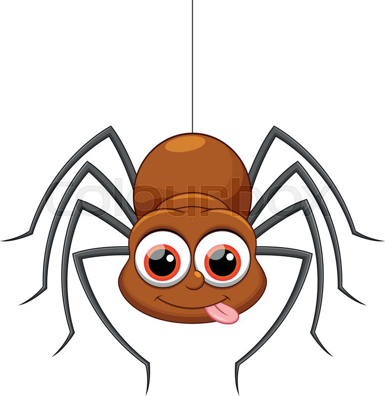 779x800 Cute Spider Cartoon Stock Vector Colourbox