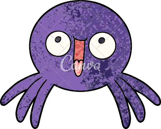 550x441 Happy Cartoon Spider