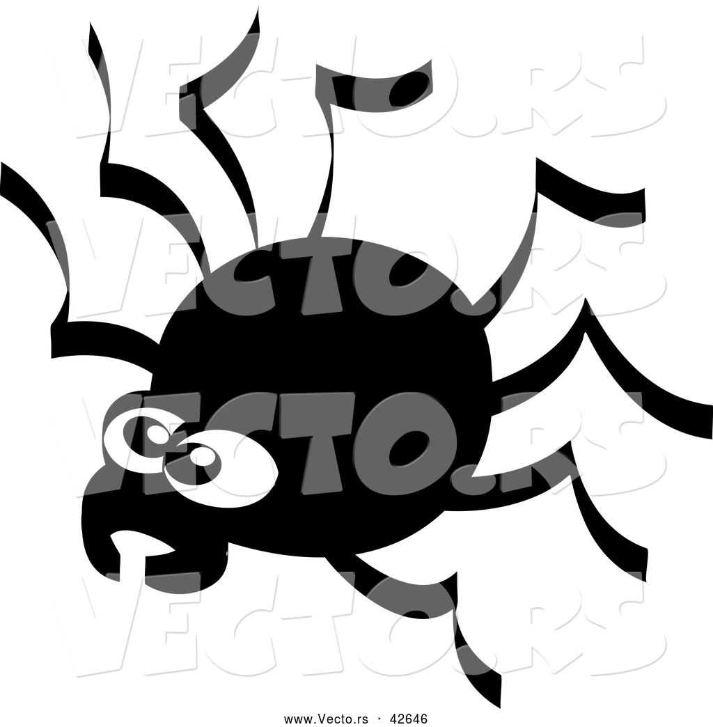 1024x1044 Vector Of A Creepy Cartoon Spider