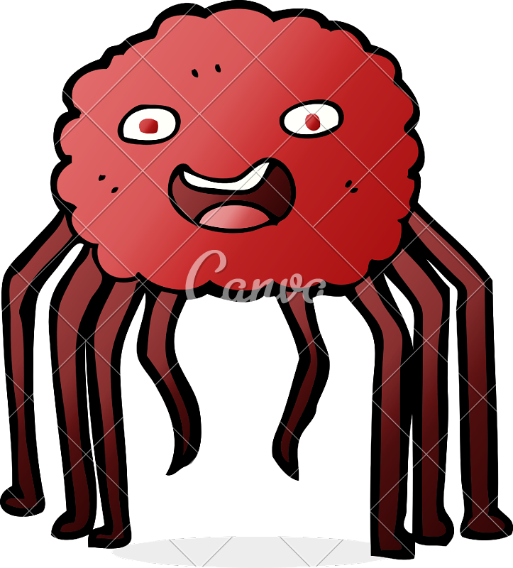723x800 Cartoon Spider