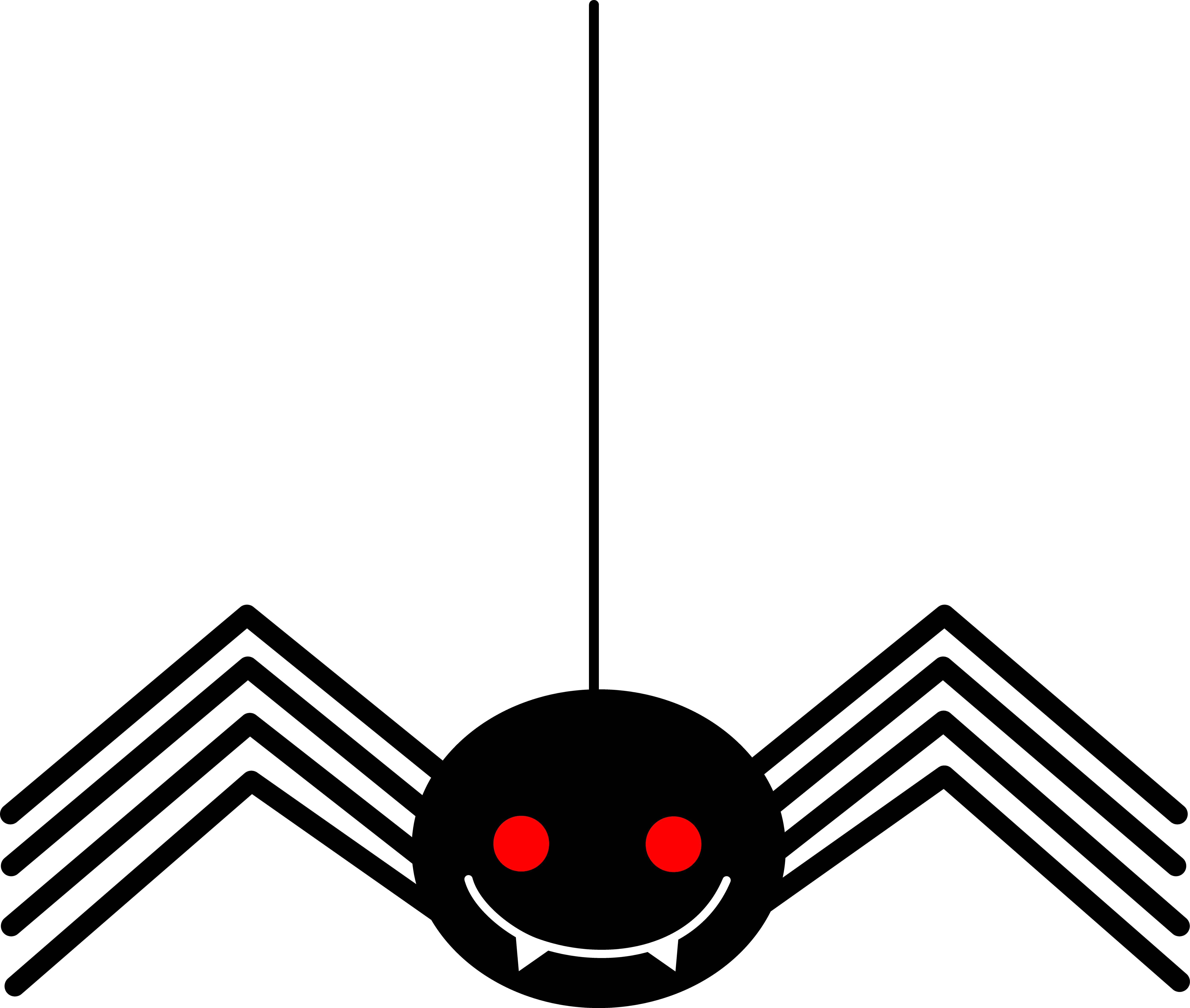 5997x5082 Spooky Little Black Halloween Spider