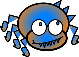 300x219 Colorful Spider Clip Art