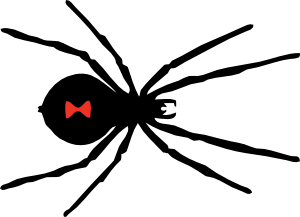 300x217 Black Widow Spider Clip Art