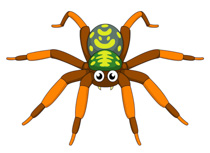 210x153 Free Spider Clipart