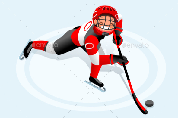 590x392 Hockey Vector Cartoon Boy Poster By Aurielaki Graphicriver