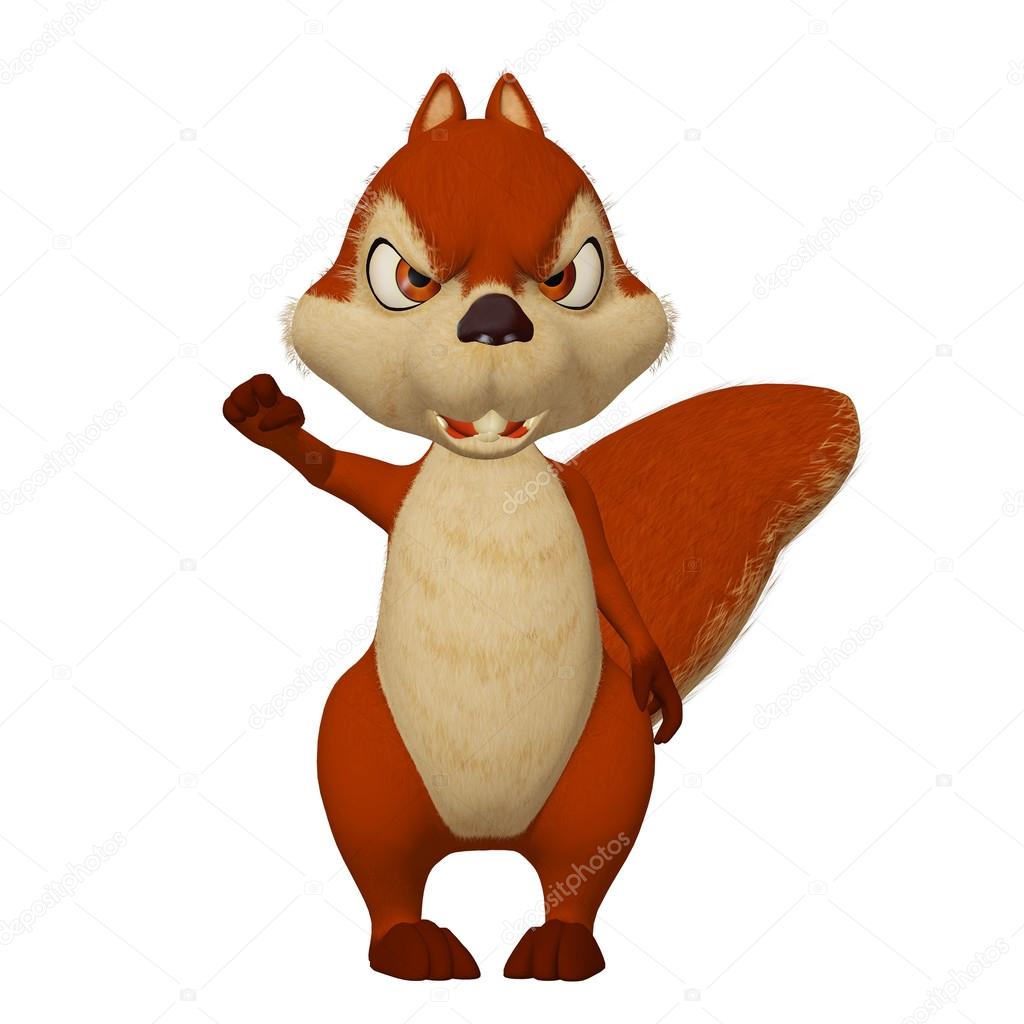 1024x1024 Angry Cartoon Squirrel Stock Photo Artecke