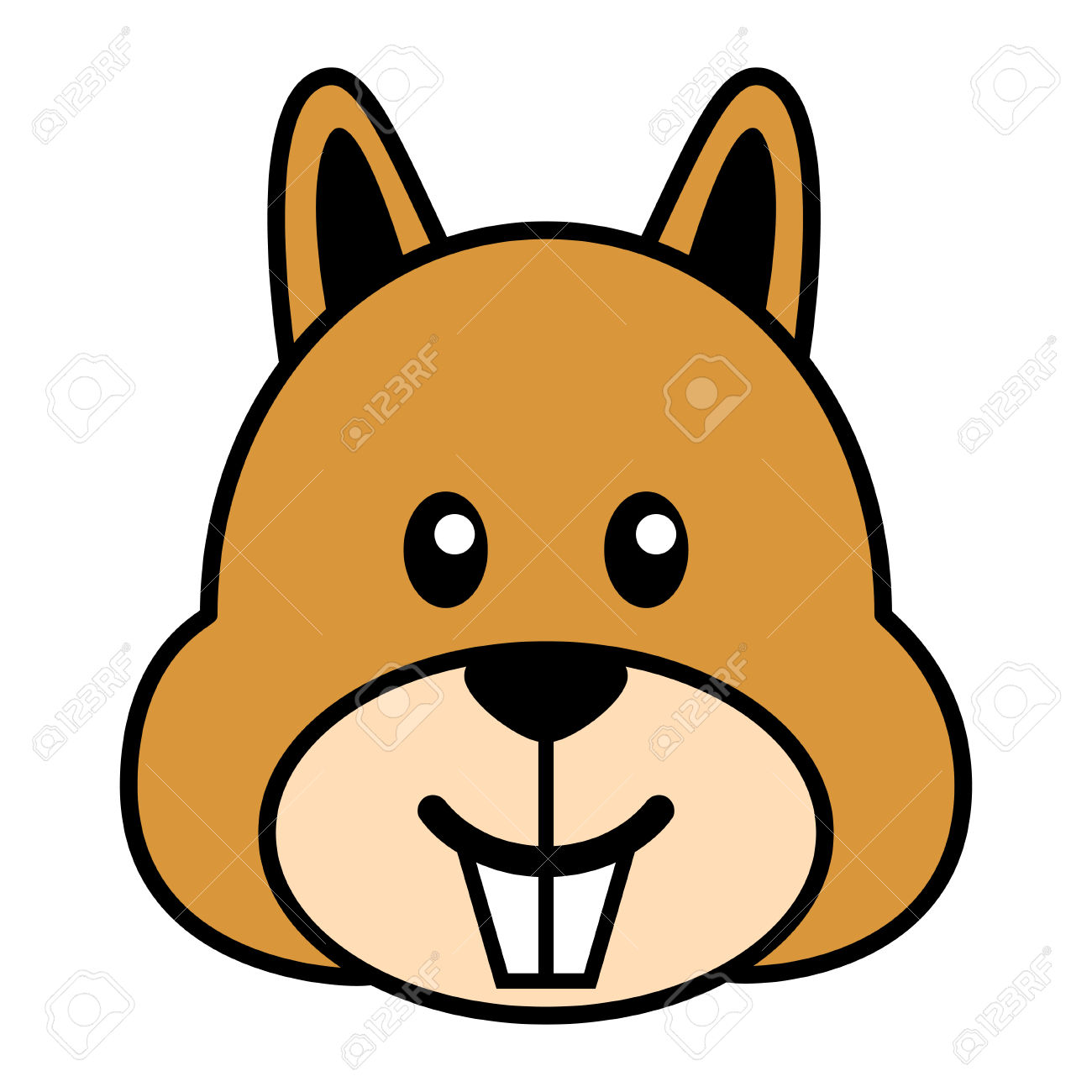 1300x1300 Face Clipart Squirrel